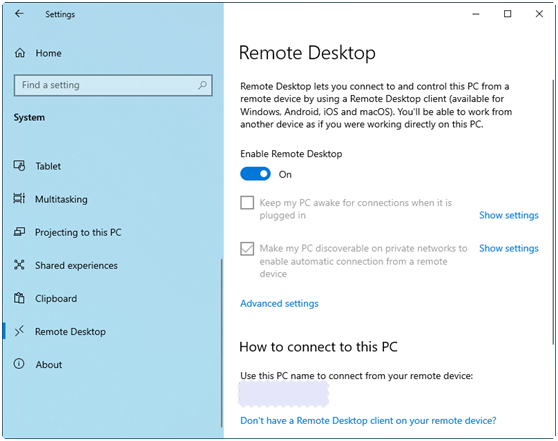 How to Enable Remote Access on Windows 10?